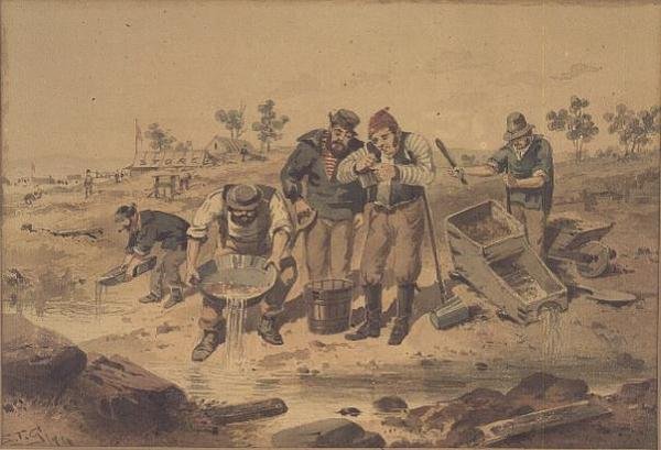 Panorering etter gull av Samuel Thomas Gill
