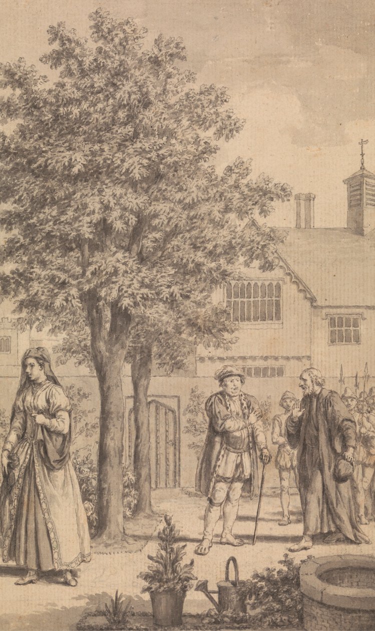 Catherine Parr, Henry VIII og biskop Gardner av Samuel Wale