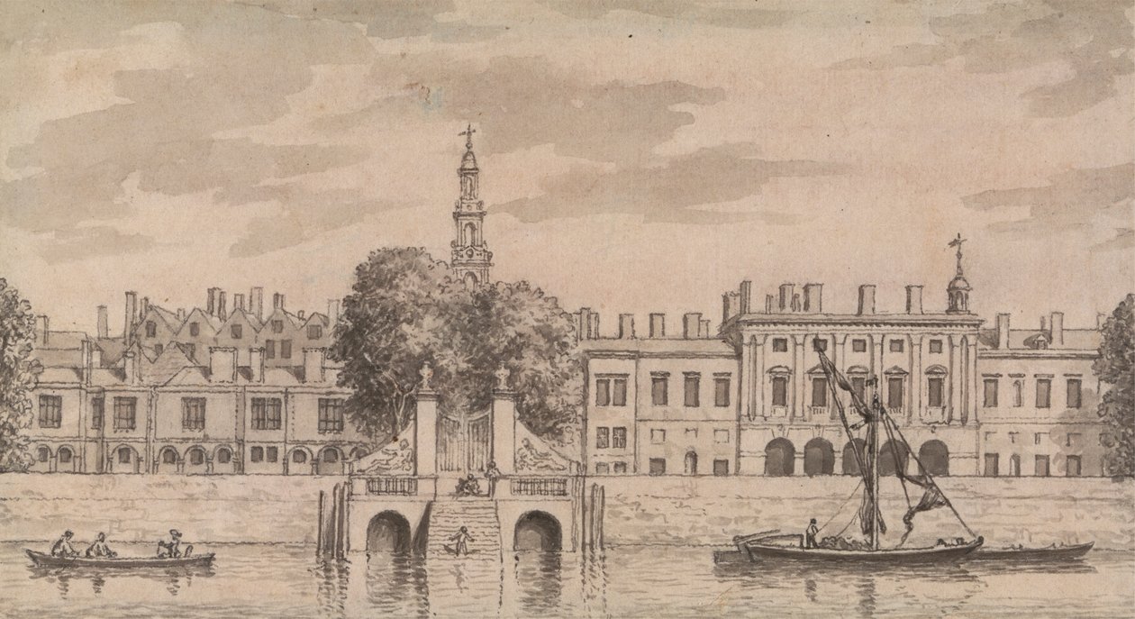 Gamle Somerset House av Samuel Wale