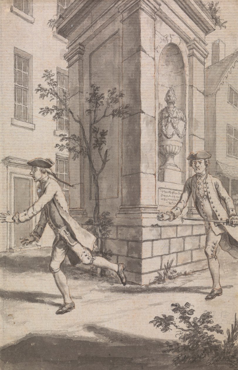 The Pursuit (sannsynligvis et design for The Tyburn Chronicle) av Samuel Wale