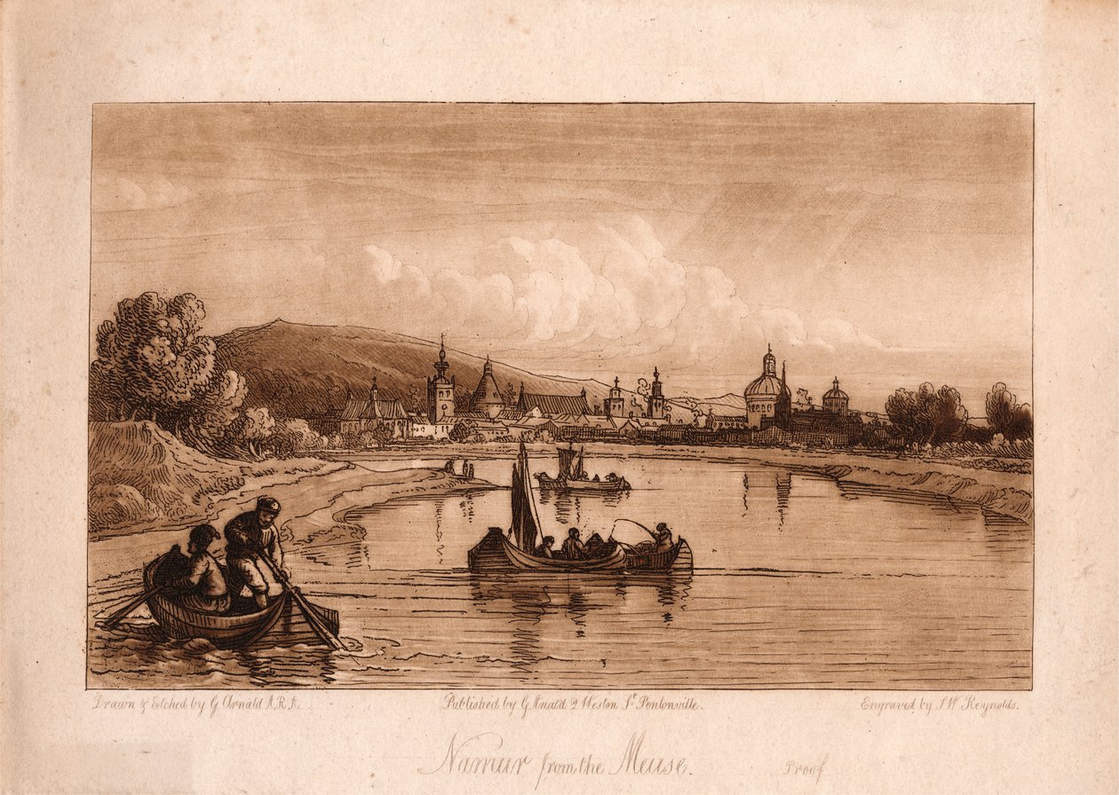 Namur fra Maas av Samuel William Reynolds