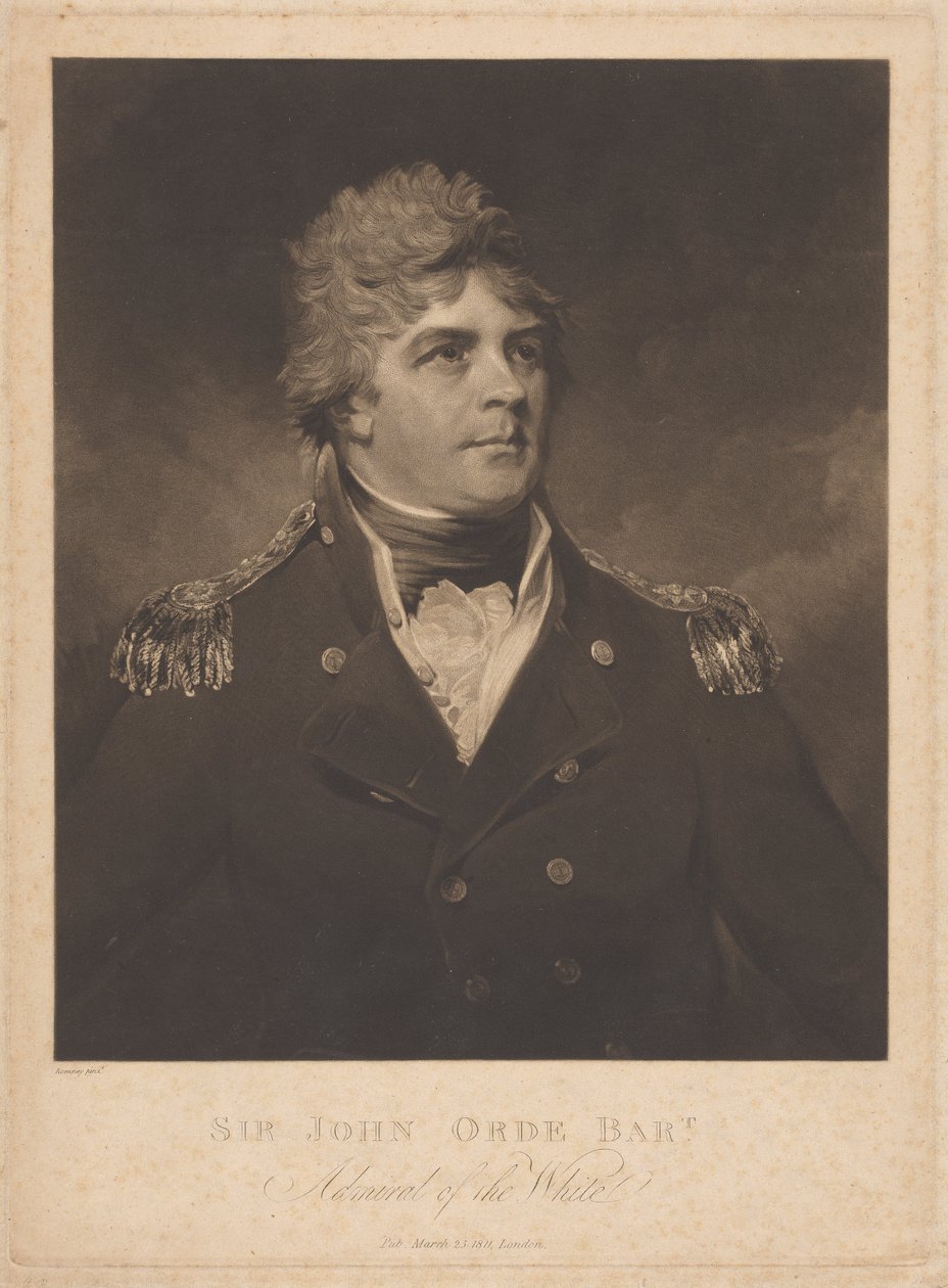 Sir John Orde av Samuel William Reynolds