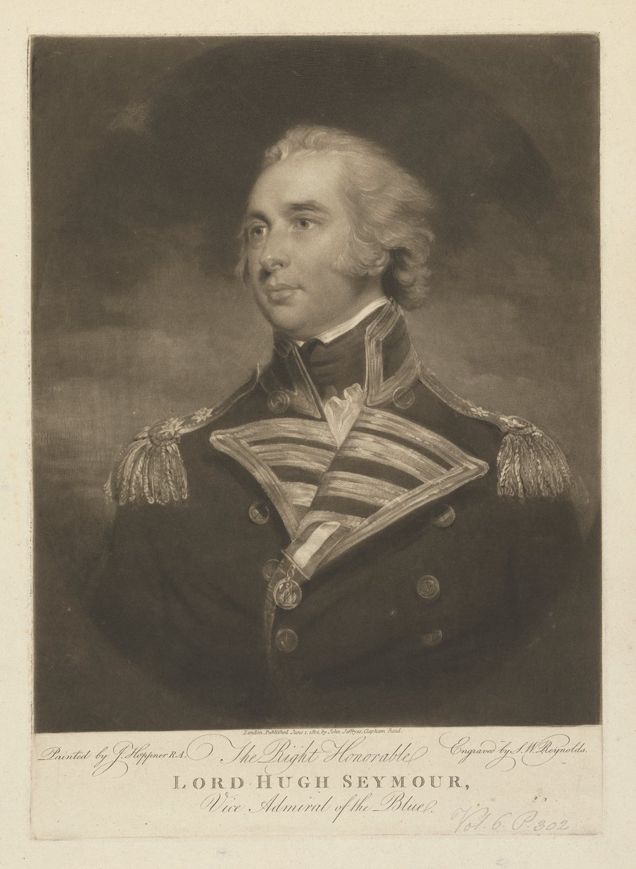 Viseadmiral Lord Hugh Seymour av Samuel William Reynolds
