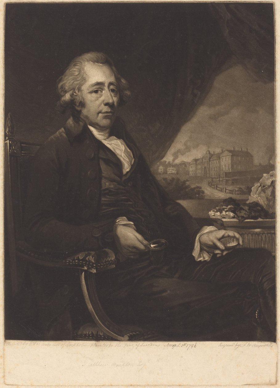 Matthew Boulton, F.R.S. av Samuel William Reynolds I