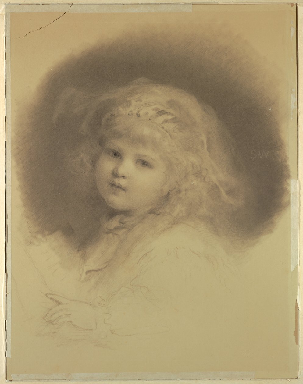 Portrett av en ung jente av Samuel Worcester Rowse