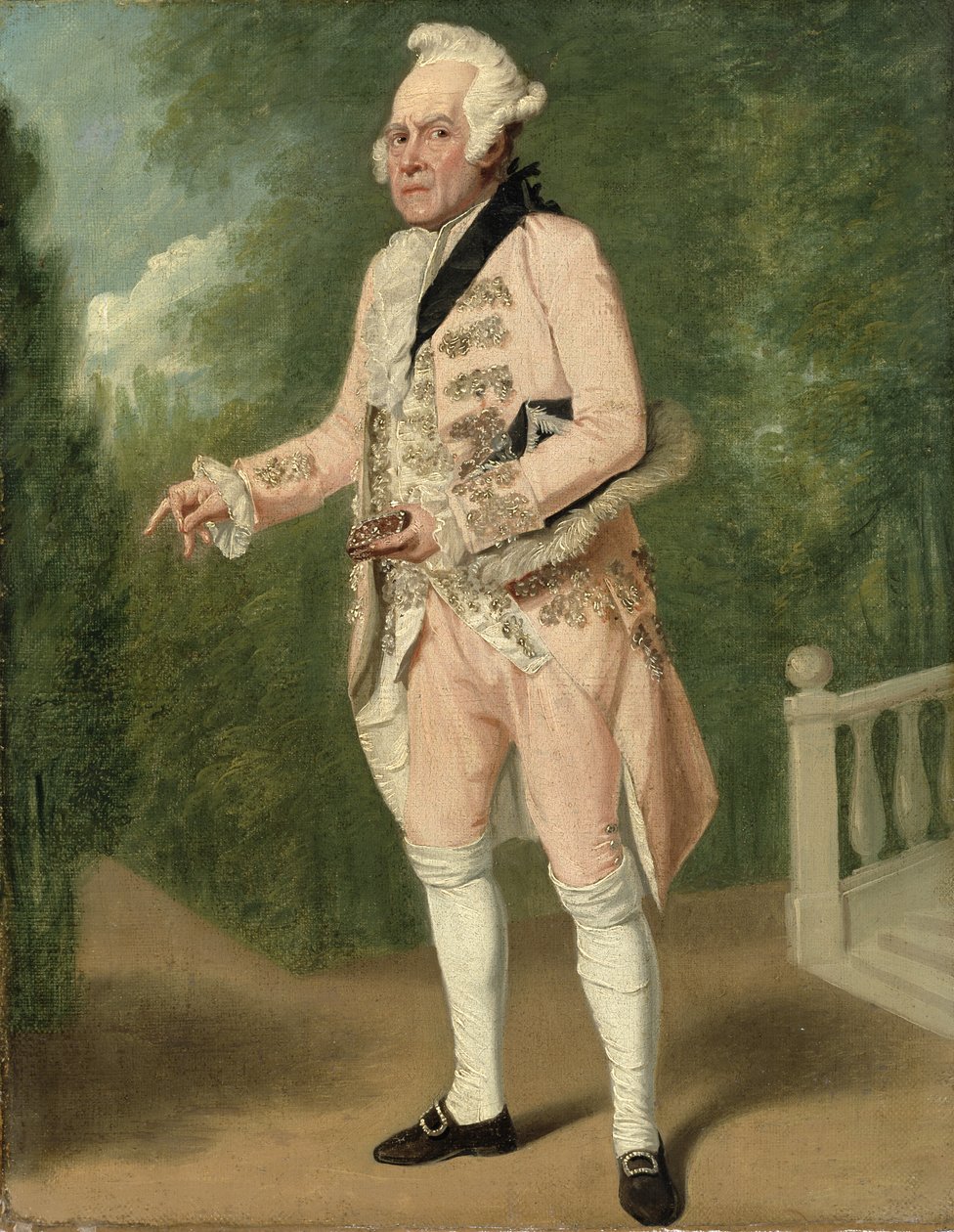 Thomas King som Lord Ogleby (olje på lerret) av Samuel de Wilde