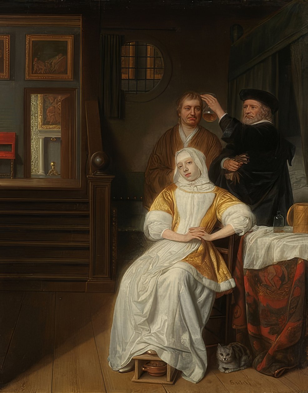 Den anemiske damen. 1660-78 av Samuel van Hoogstraten