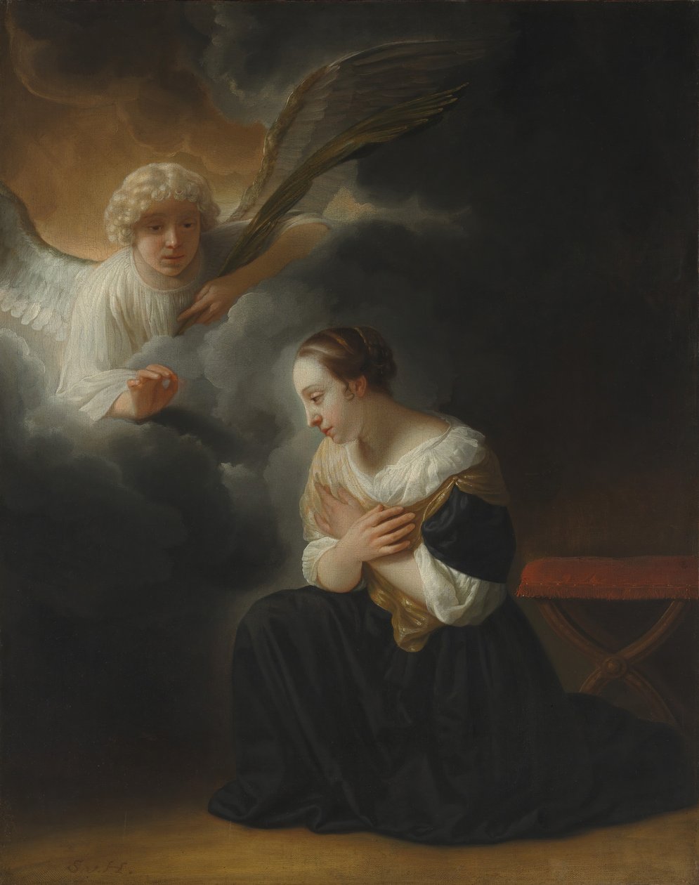 Bebudelsen av Jomfruens død, ca. 1670. av Samuel van Hoogstraten