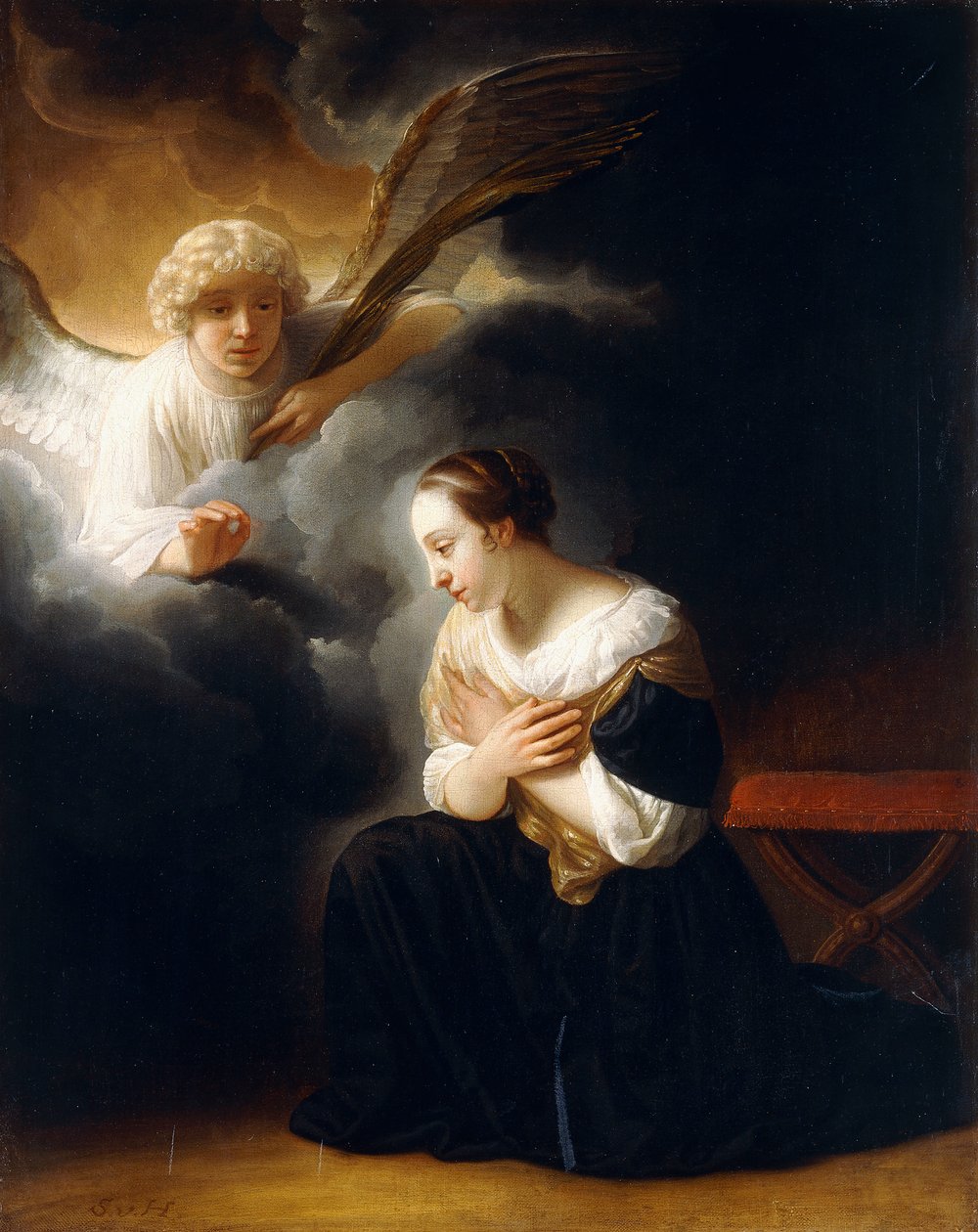 Jomfruen og den ulastelige unnfangelse, ca. 1665-75 av Samuel van Hoogstraten