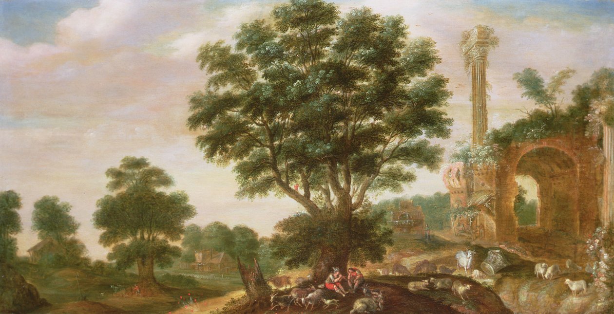 Mercury and Argus (panel) av Samuel van den Hecken