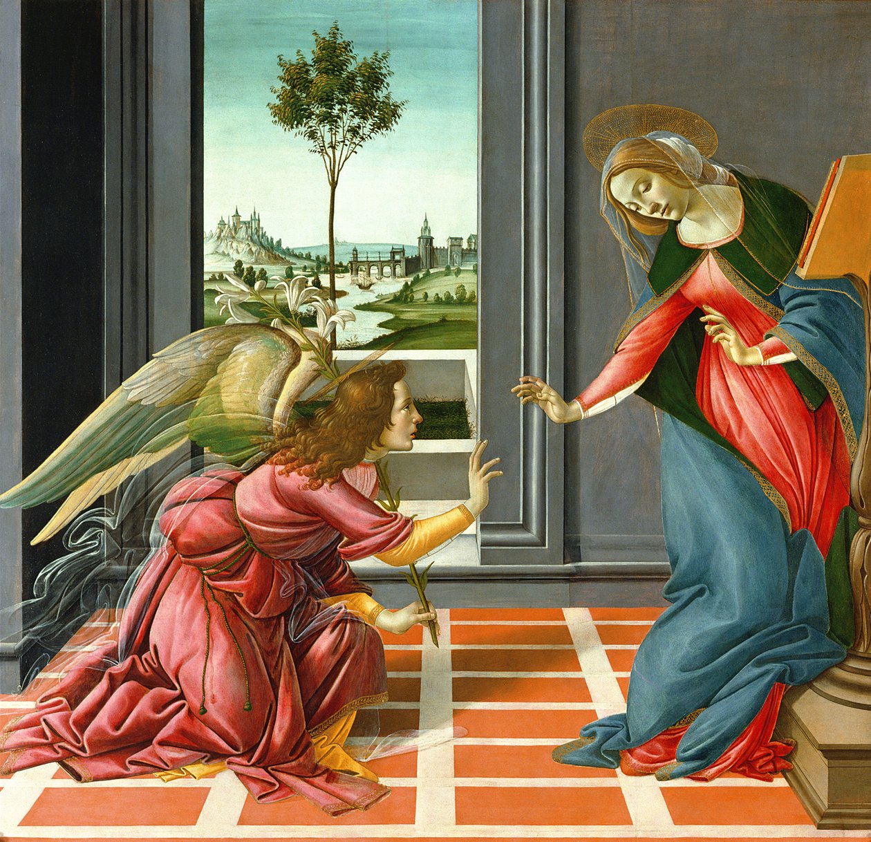 Kunngjøring (tempera på panel),1489 av Sandro Botticelli