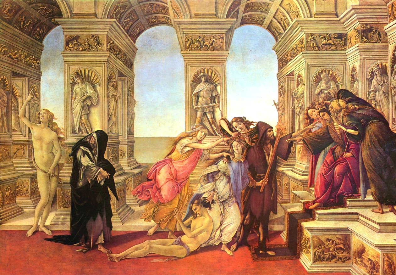 Ærekrenkelsen av Apelles av Sandro Botticelli