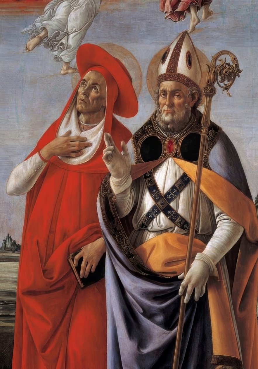 Kroningen av Maria med fire helgener av Sandro Botticelli