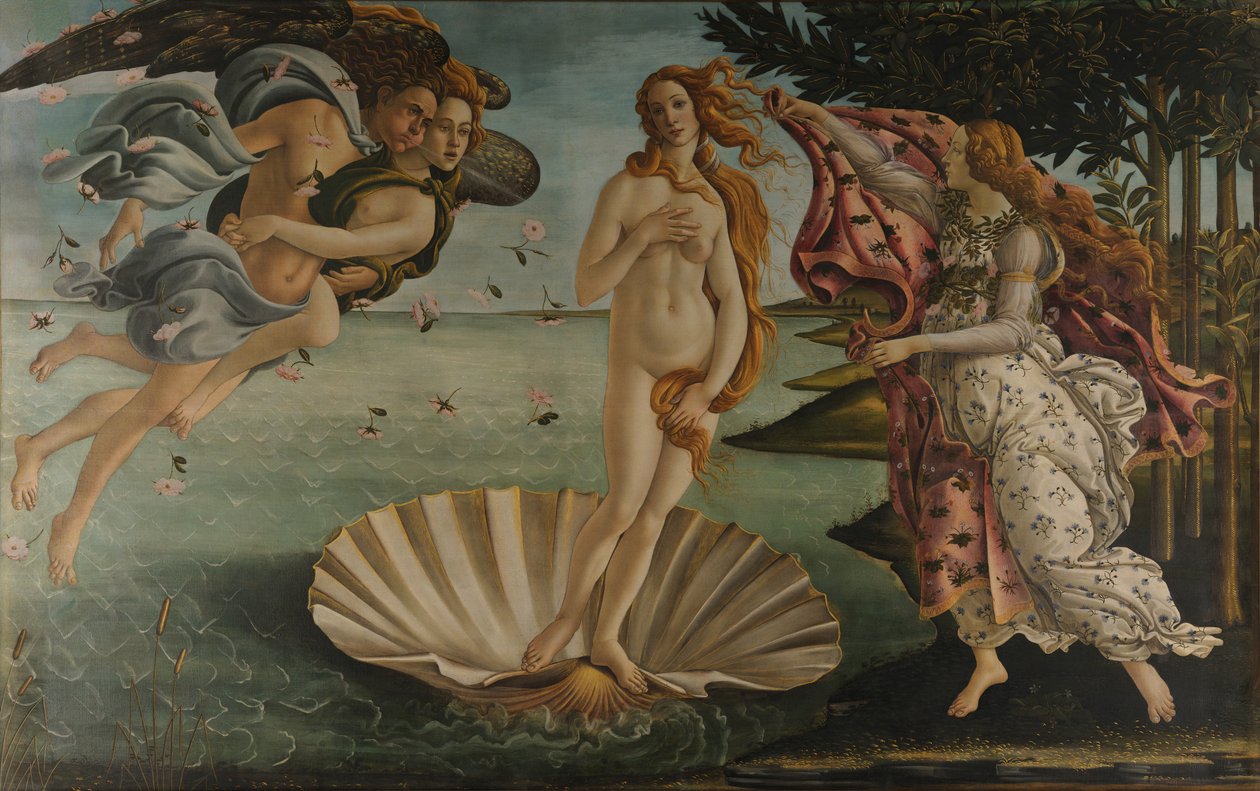 Venus fødsel av Sandro Botticelli