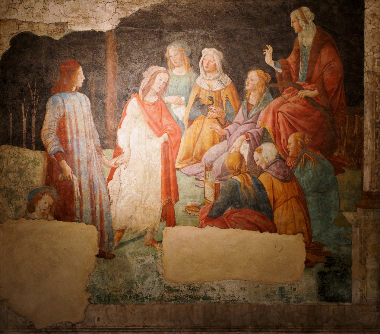 Den unge mannen og kunsten av Sandro Botticelli