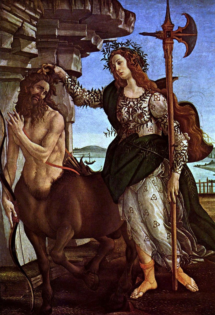 Minerva og Centaur av Sandro Botticelli
