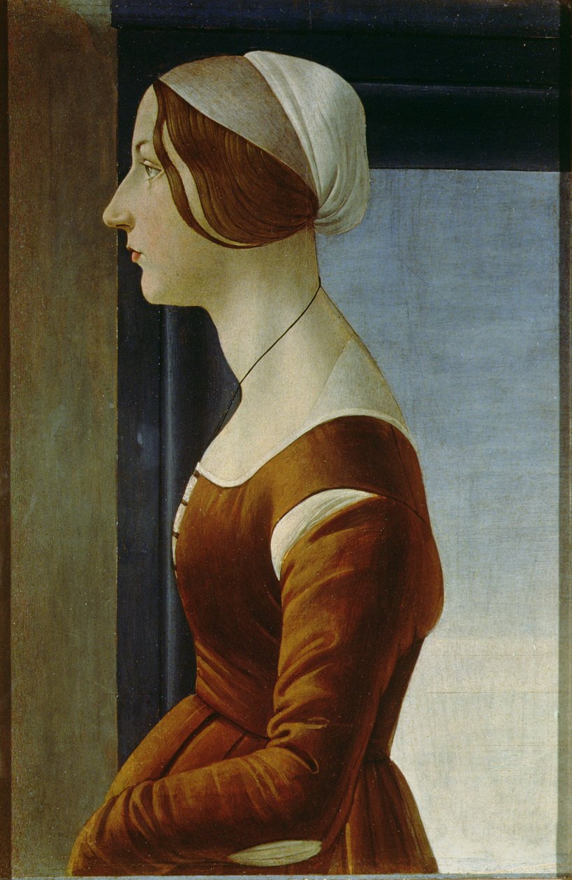 Portrett av en kvinne som anses å være Alfonsina Orsini av Sandro Botticelli