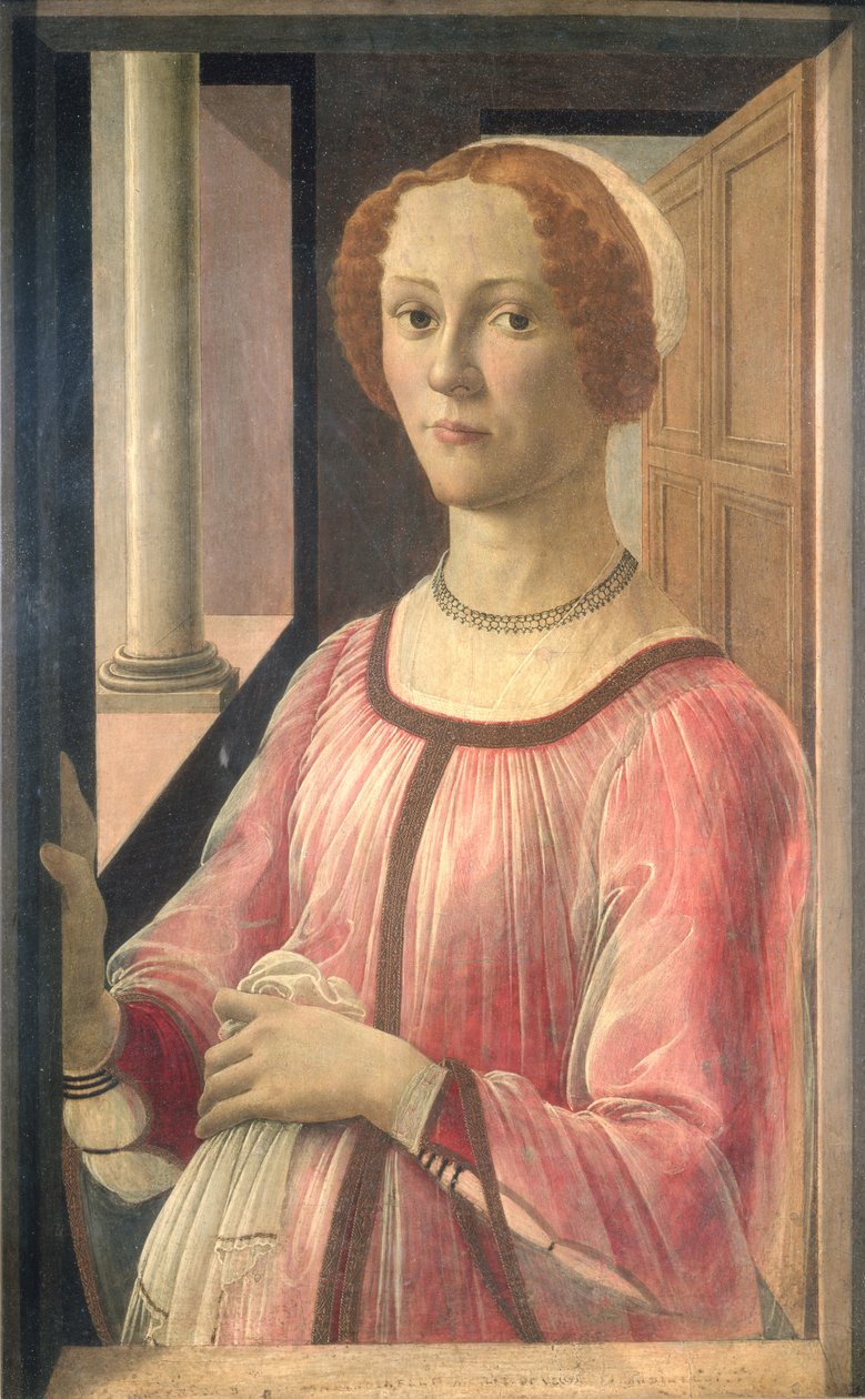 Smeralda Bandinelli, bestemor til billedhuggeren Baccio Bandinelli, ca. 1471 (tempera på panel) av Sandro Botticelli