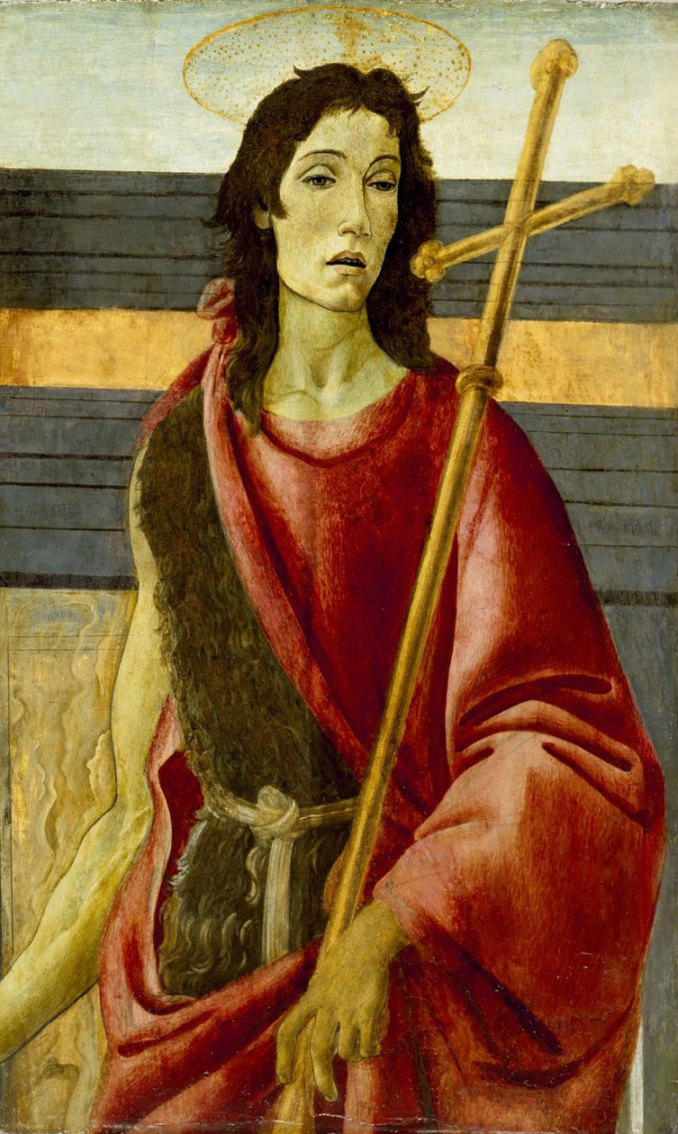 St. Johannes døperen, ca. 1485 av Sandro Botticelli