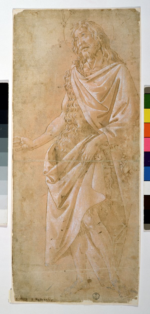 Studie av døperen Johannes (tegning) av Sandro Botticelli
