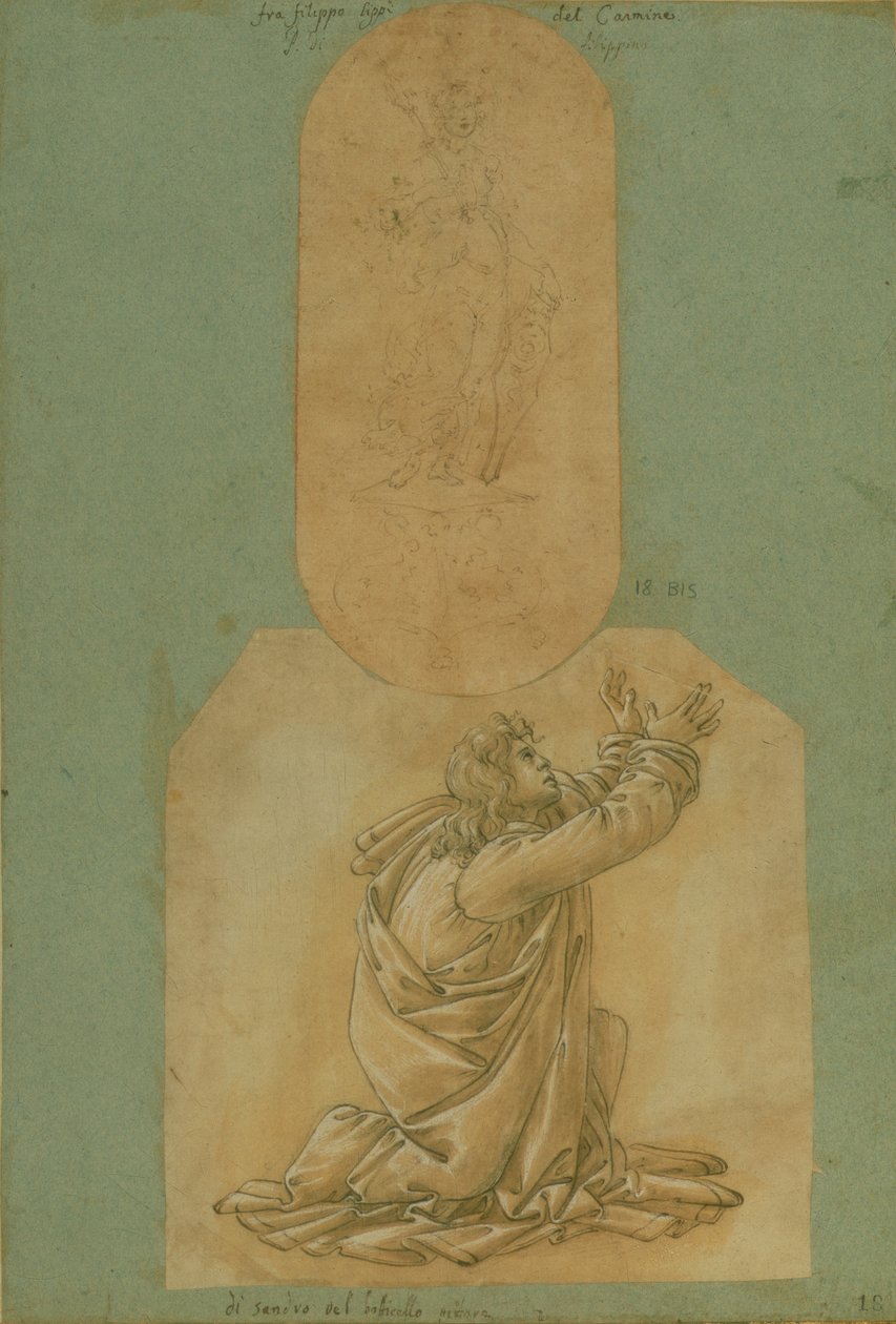 Studie av St. Thomas (tegning) av Sandro Botticelli