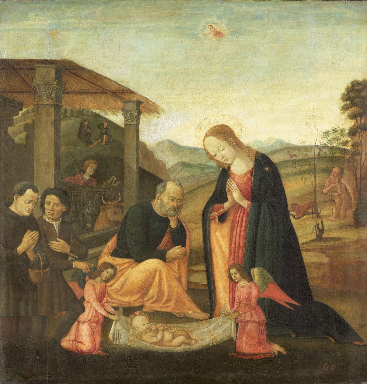Tilbedelsen av barnet av Sandro Botticelli