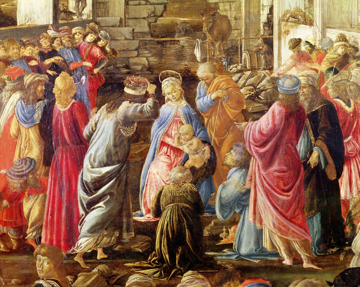 The Adoration of the Kings, ca. 1470-75 (tempera på panel) (se også 186451 og 186449) av Sandro Botticelli