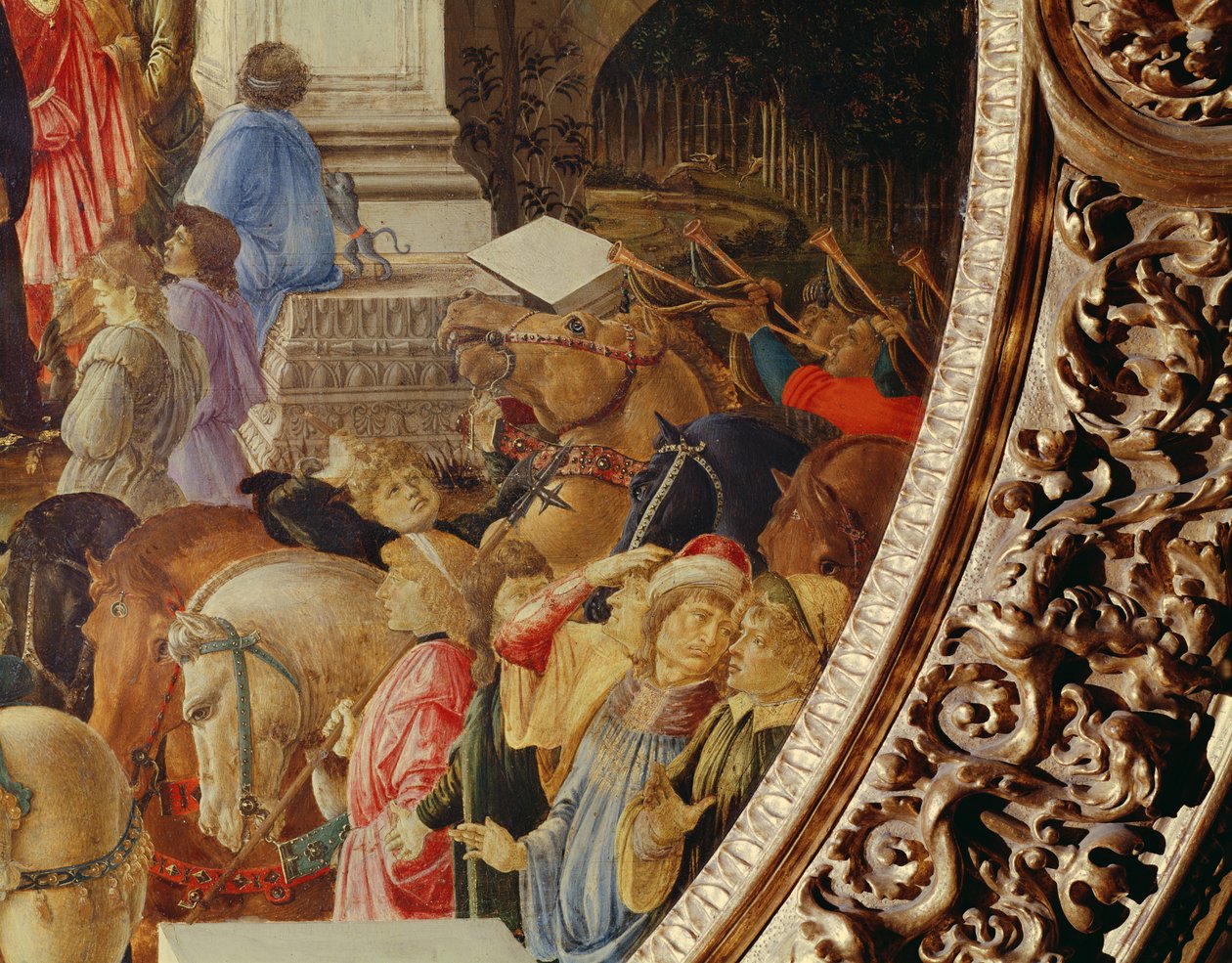 The Adoration of the Kings, ca. 1470-75 (tempera på panel) (se også 186449 og 186450) av Sandro Botticelli