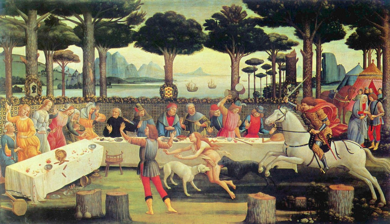 Banketten i furuskogen av Sandro Botticelli