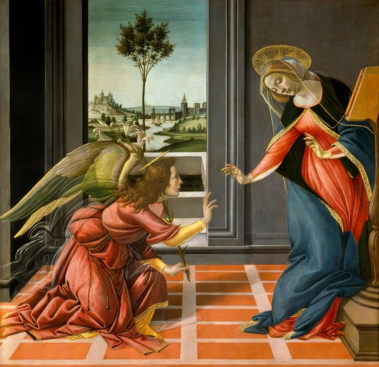 Kunngjøring til Maria av Sandro Botticelli