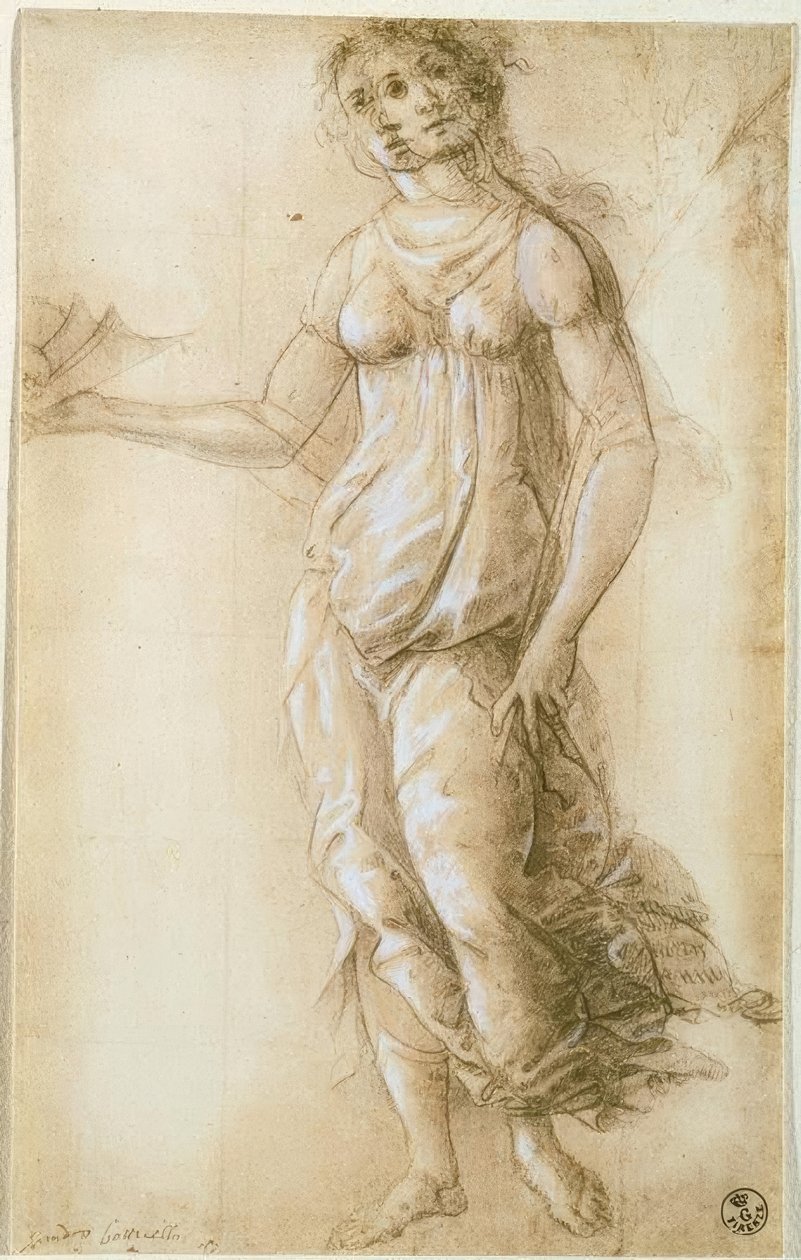 Kvinnelig allegorisk figur av Sandro Botticelli