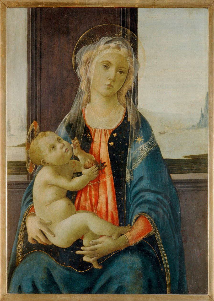 Madonna av havet (tempera på tre) av Sandro (1444/5-1510) Botticelli