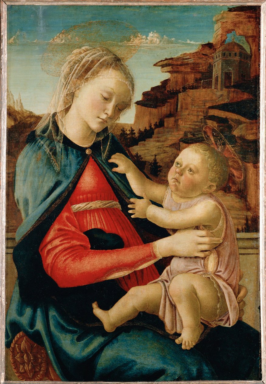 Jomfru og barn … av Sandro (1444/5-1510) Botticelli