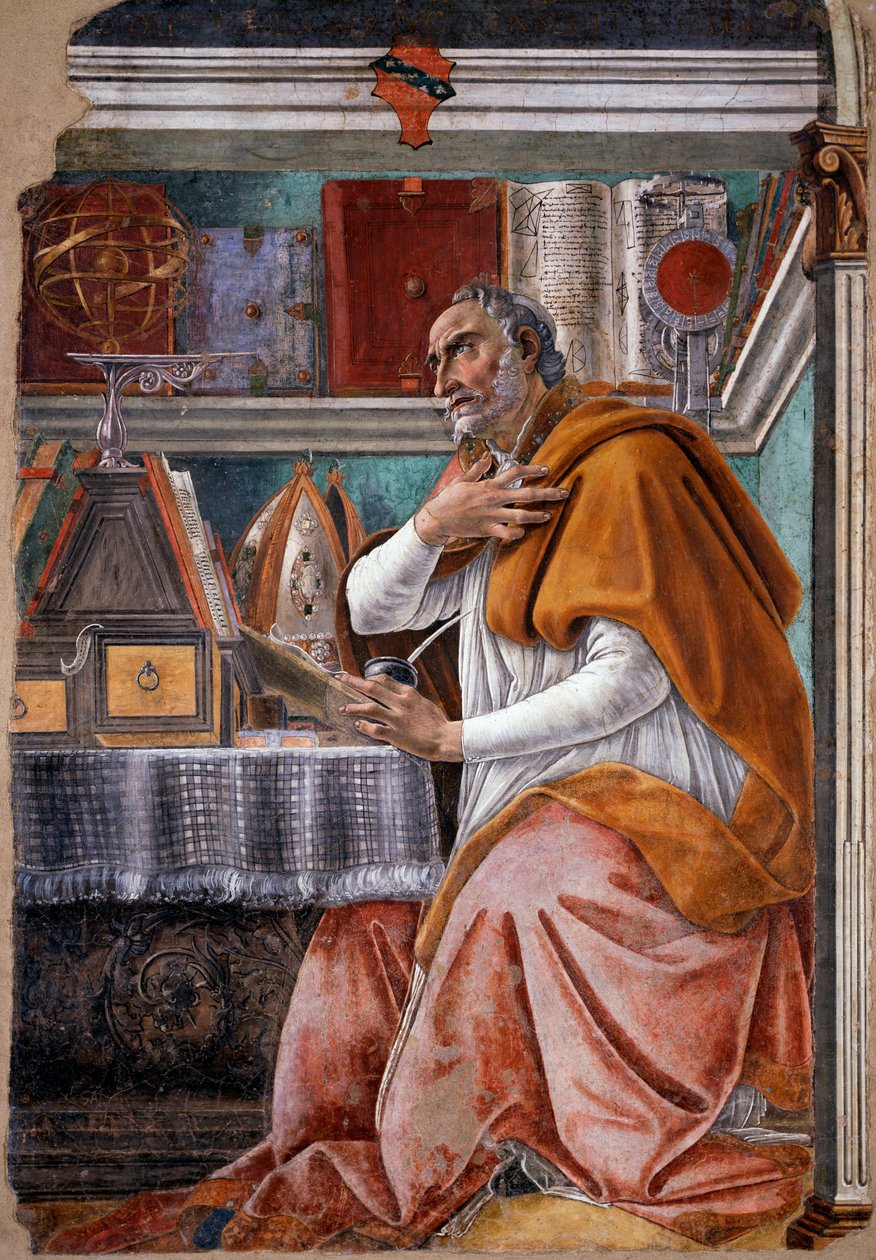 Saint Augustine (fresco av Sandro Botticelli