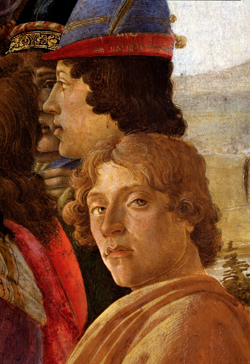 The Adoration of the Magi, detalj av Sandro Botticelli
