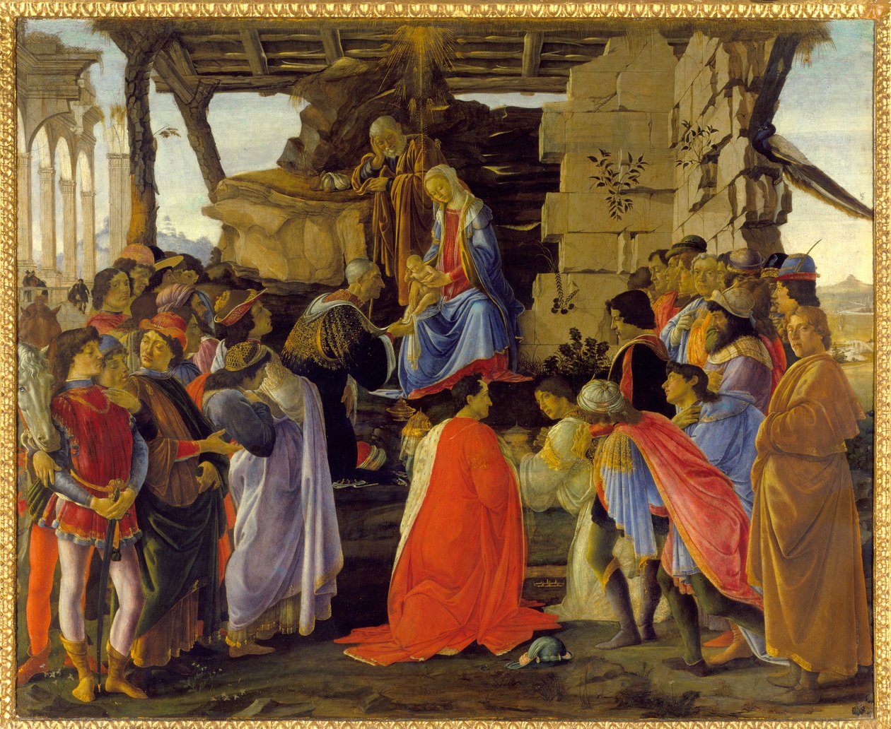 Tilbedelsen av magiene av Sandro Botticelli