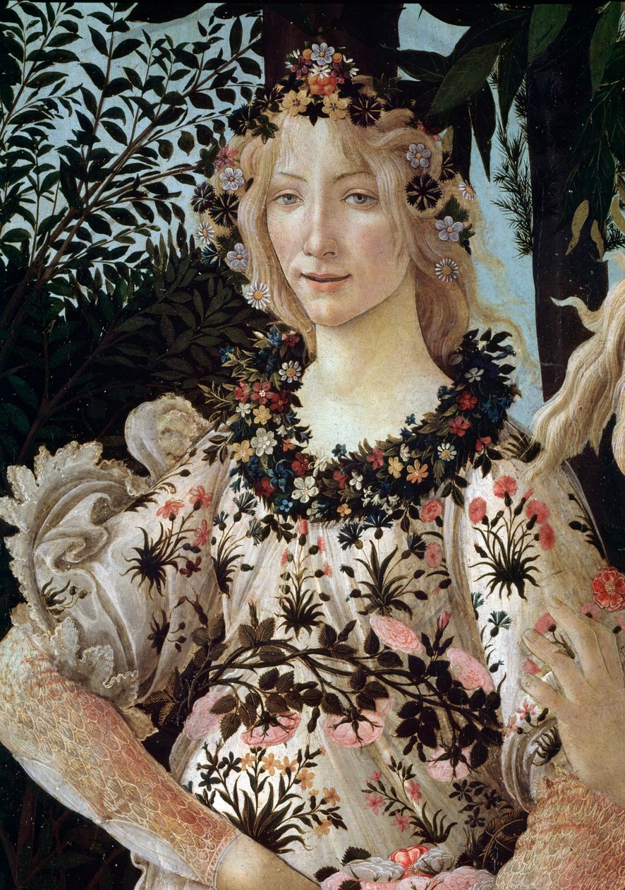 Våren. Detalj (tempera på panel av Sandro Botticelli