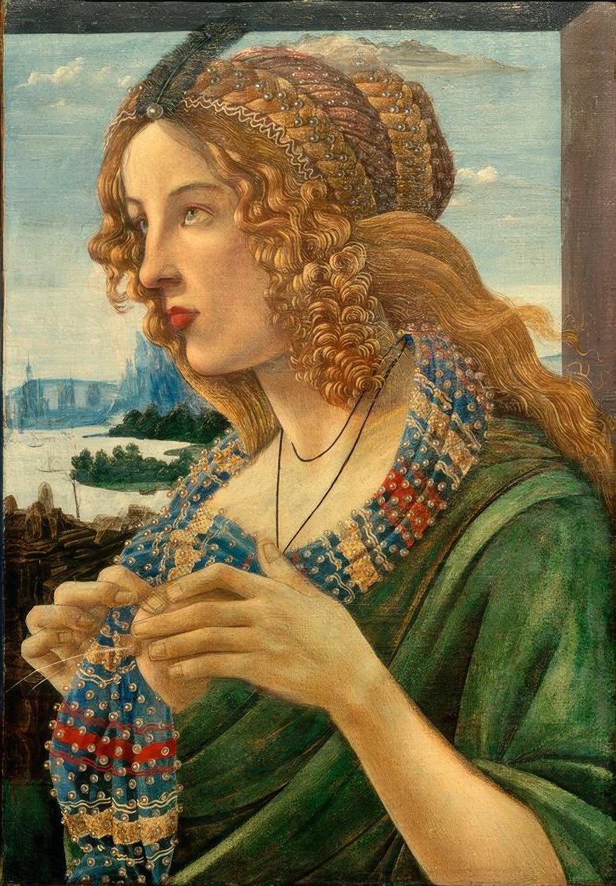 Allegorisk portrett av en kvinne (Simonetta Vespucci?) av Sandro Botticelli