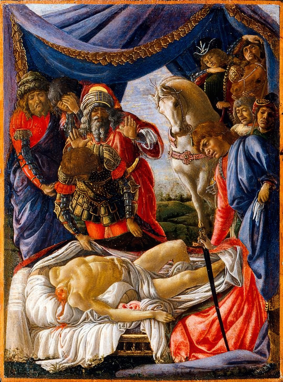 Finne den døde Holofernes av Sandro Botticelli