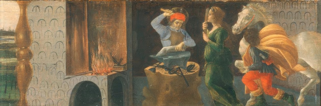 Miraklet til Saint Eligius av Sandro Botticelli