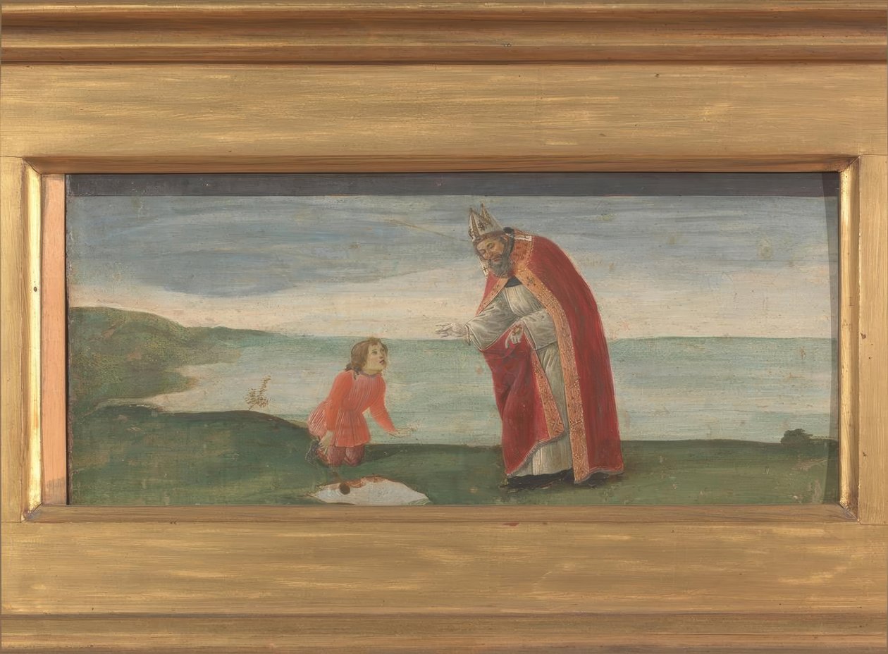 Saint Augustine og gutten på stranden av Sandro Botticelli