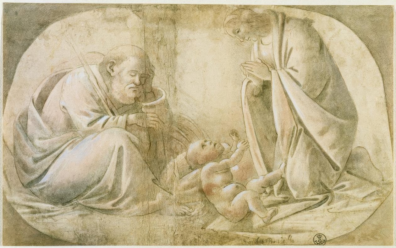 Den hellige familien av Sandro Botticelli