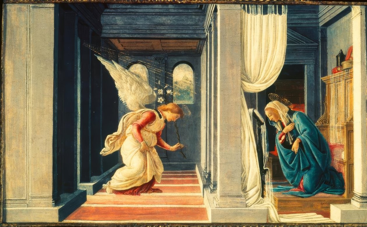 Bebudelsen til Maria av Sandro Botticelli