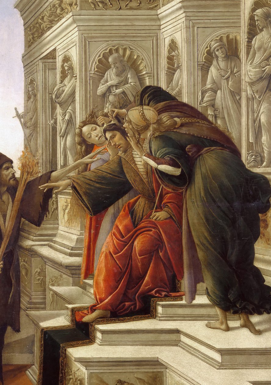 Baktalelsen, detaljen av Sandro Botticelli
