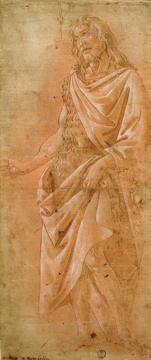 Døperen Johannes med banner av Sandro Botticelli