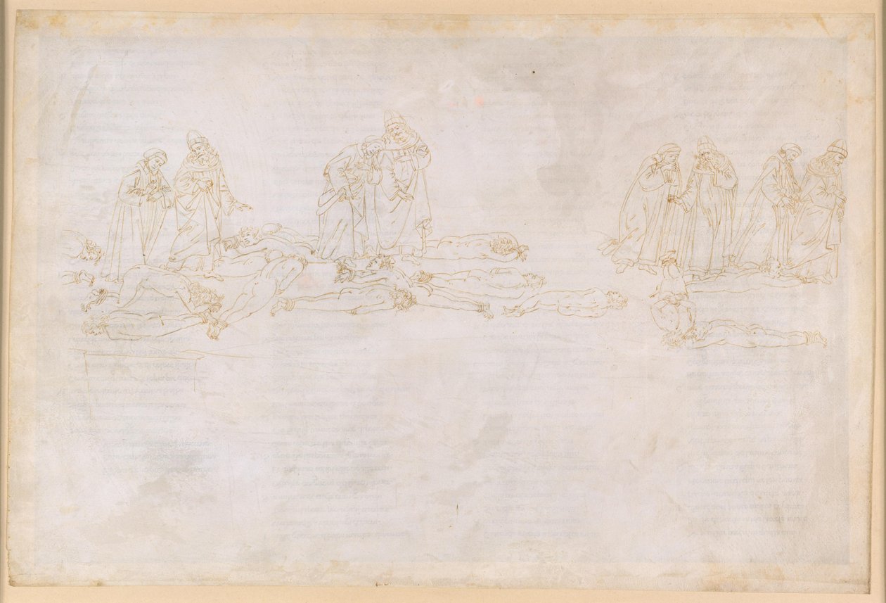 La Divina Commedia, Purgatorio XX. Purgatoriets femte ring: De grådige og de sløsaktiges bot; samtale med Hugo Capet av Sandro Botticelli