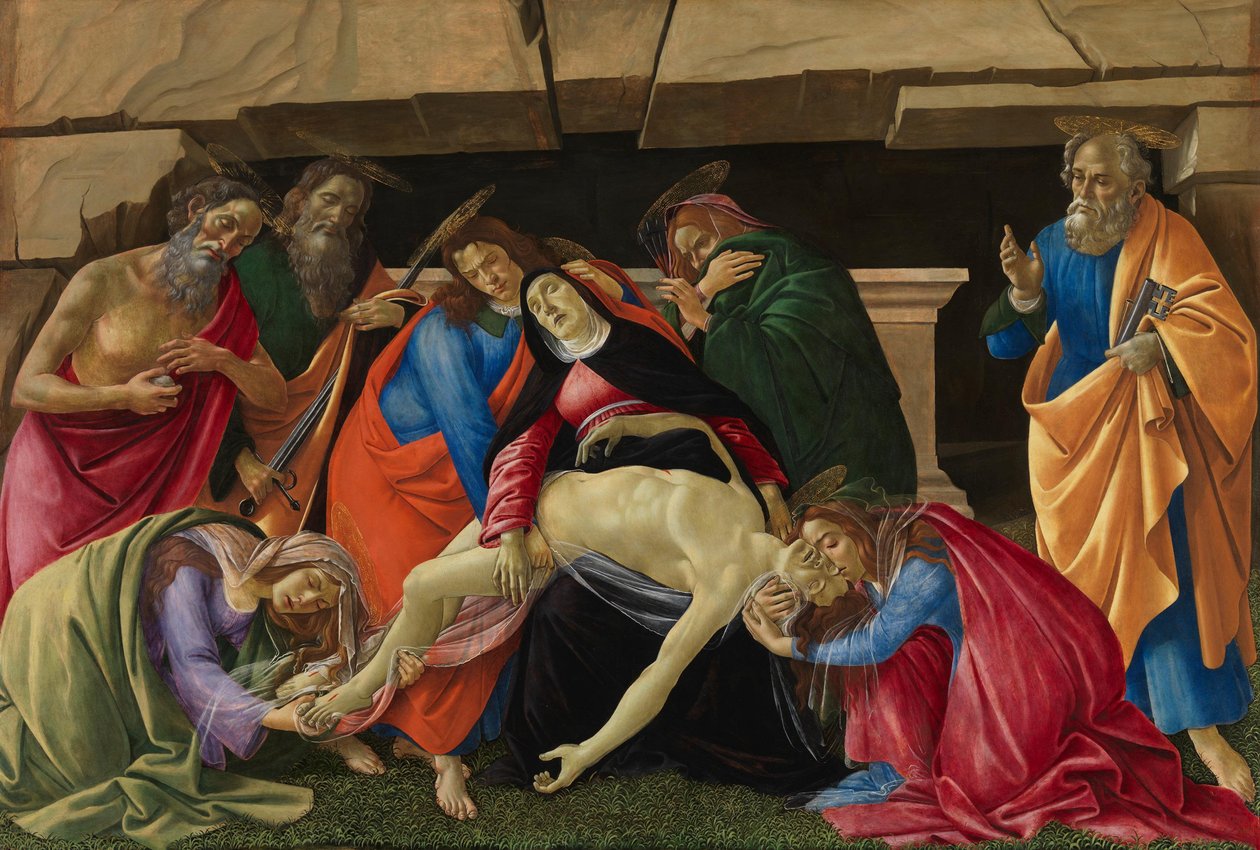 Sørgesang over den døde Kristus av Sandro Botticelli