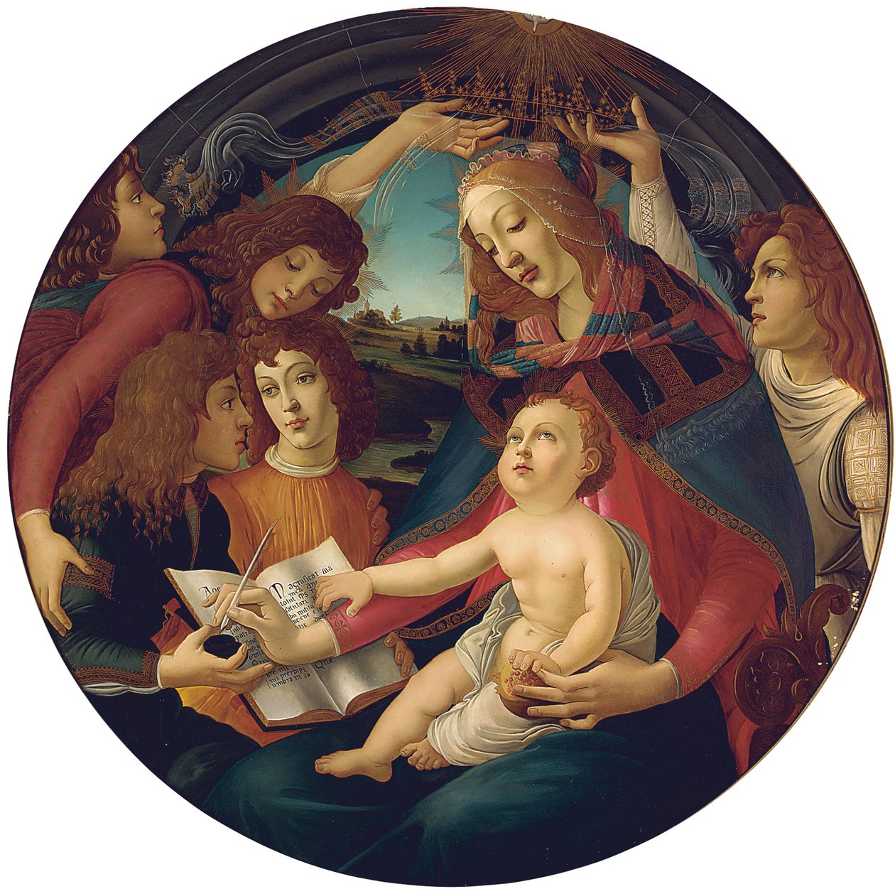 Madonna av Magnificat av Sandro Botticelli