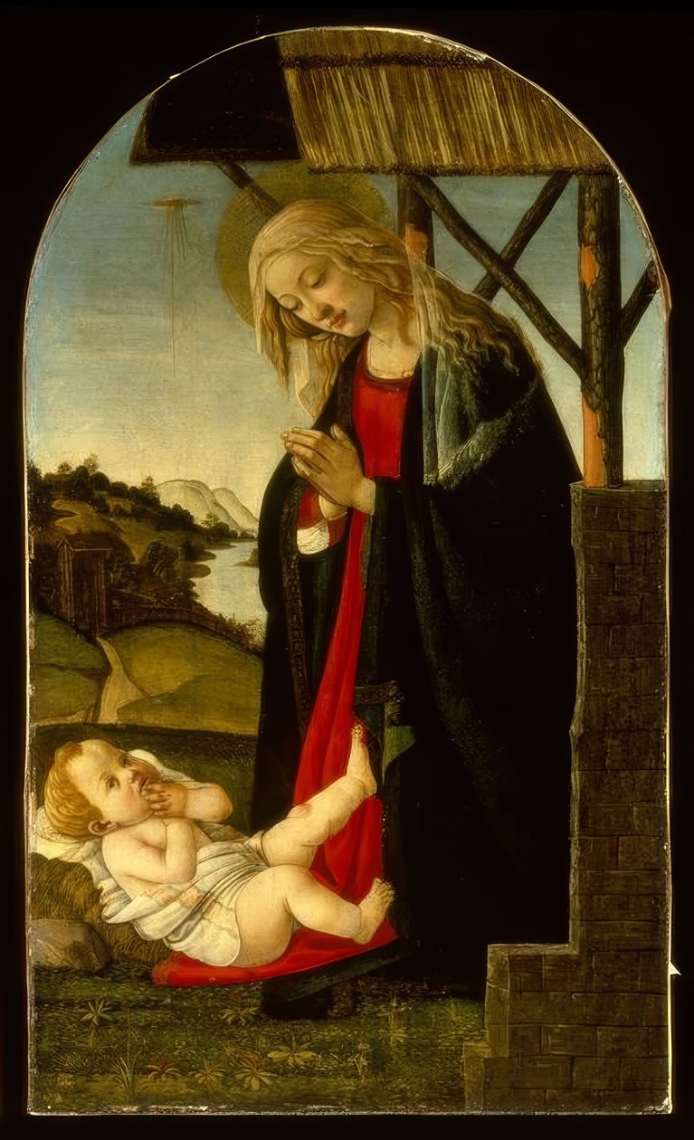 Maria elsker barnet av Sandro Botticelli