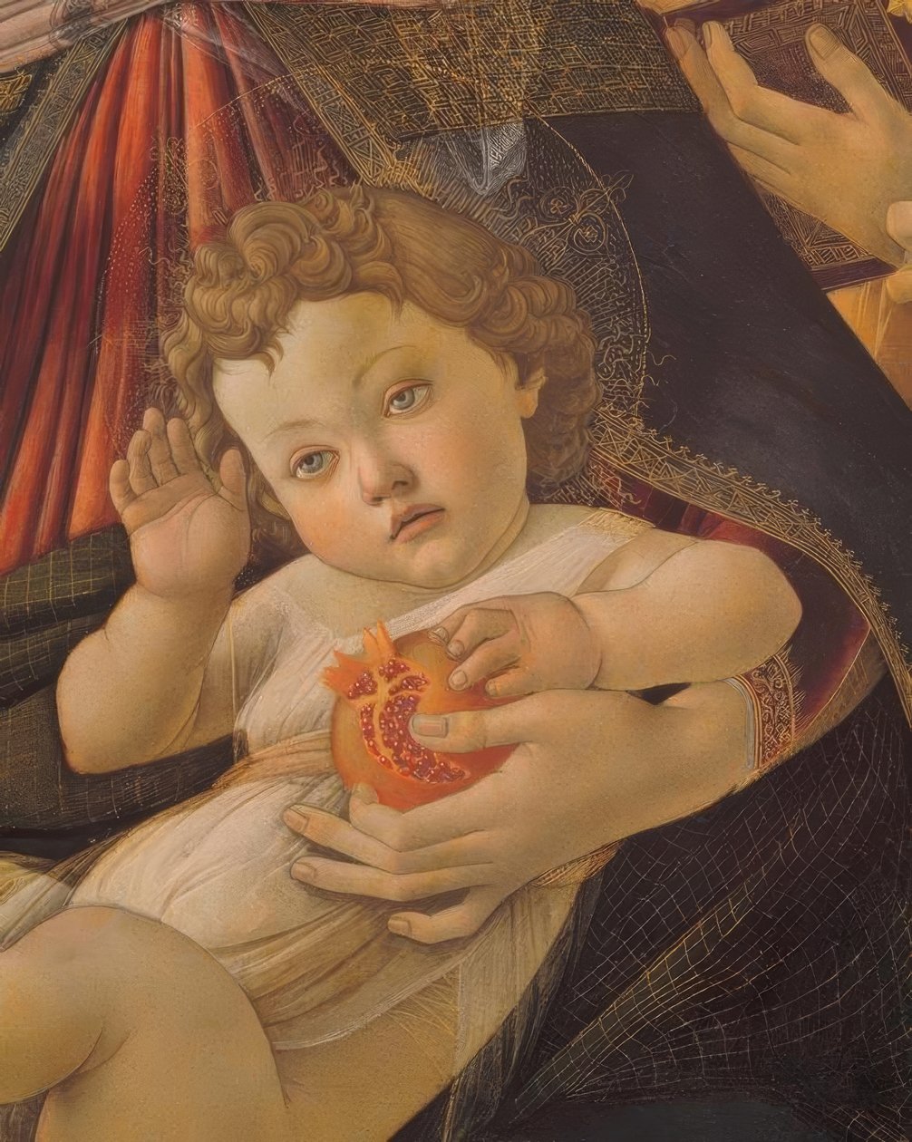 Maria med barnet og seks engler av Sandro Botticelli
